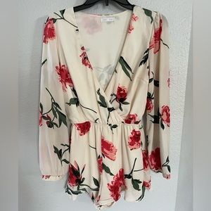 Floral print romper